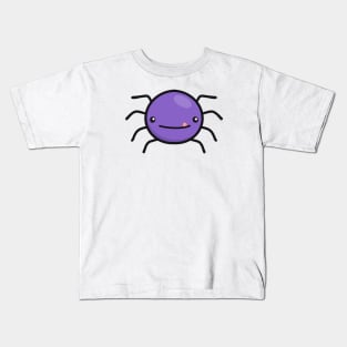 Kawaii Purple Spider Kids T-Shirt